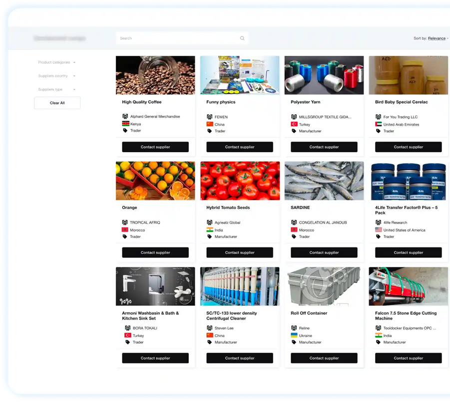 Catálogo de Fornecedores Globais